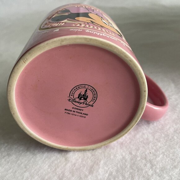 Minnie Mouse Pink Mug Walt Disney Parks Sugar Spice Everything Nice Thailand Cup - Picture 10 of 12